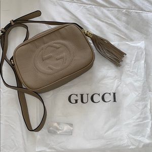 Nude Beige Crossbody Bag Purse